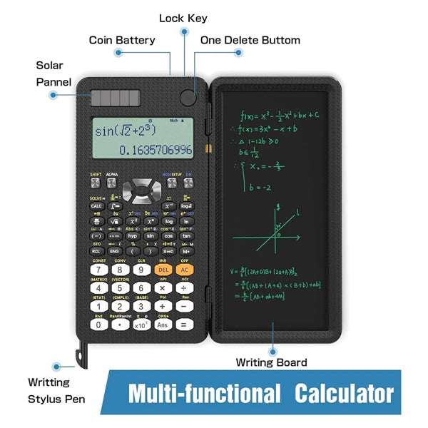 991ES Desktop Scientific Calculator with Erasable LCD Writin