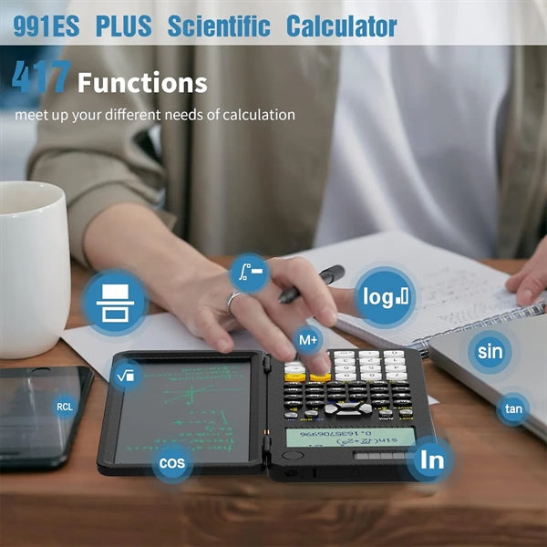 991ES Desktop Scientific Calculator with Erasable LCD Writin