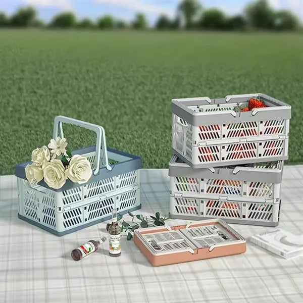 Plastic Foldable Picnic Basket