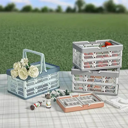 Plastic Foldable Picnic Basket