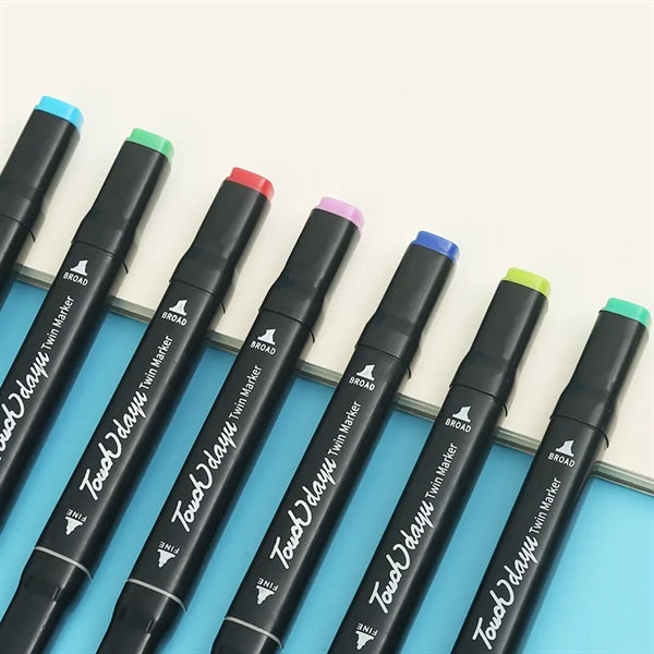 24 Color Alcohol Based Markers Set