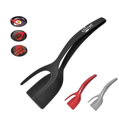 2 In 1 Grip And Flip Spatula Tongs