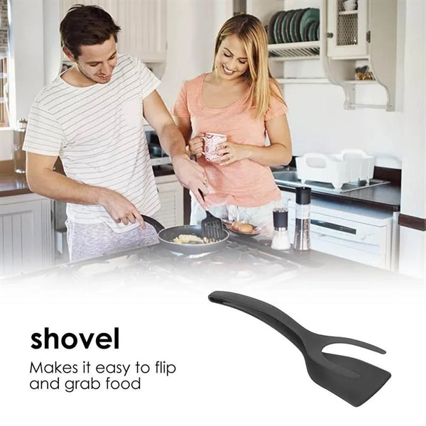 2 In 1 Grip And Flip Spatula Tongs