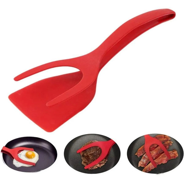 2 In 1 Grip And Flip Spatula Tongs