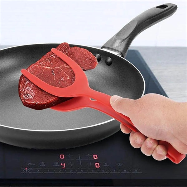 2 In 1 Grip And Flip Spatula Tongs
