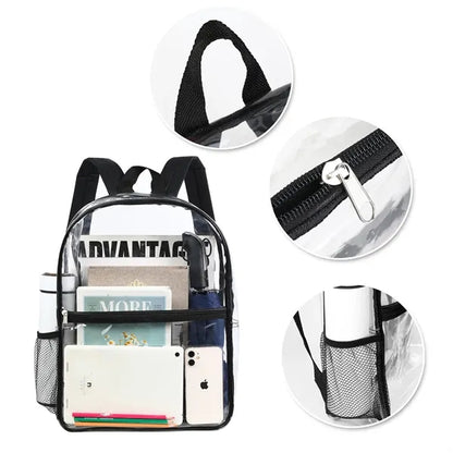 Heavy Duty Multi-Function PVC Transparent Backpack