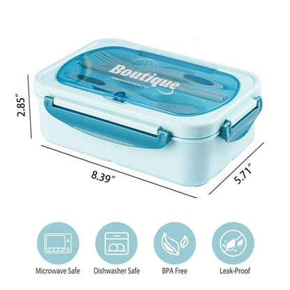 Compartment Leak Proof Bento Box with Cutlery