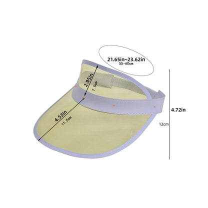 PVC Clear UV Protector Sun Visor
