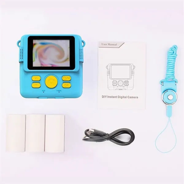 Instant Photo Print Camera for Kids with Thermal Paper
