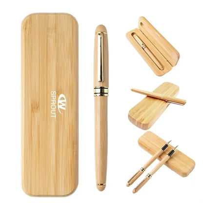 Bamboo Ballpoint Pen Set