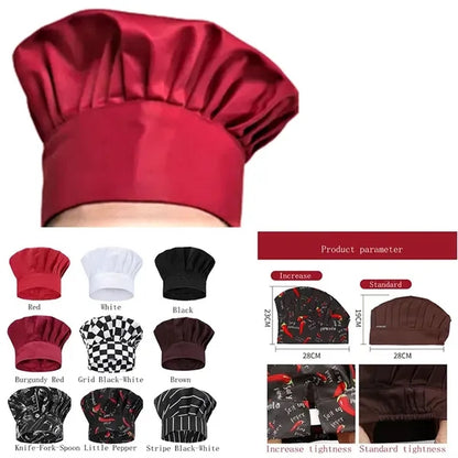 Elastic Baker Kitchen Cooking Chef Cap