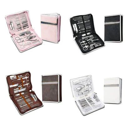 26 Pieces Stainless Steel Manicure Set Nail Clipper Kit