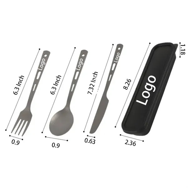 4-piece Titanium Cutlery Set