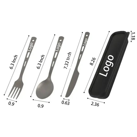 4-piece Titanium Cutlery Set