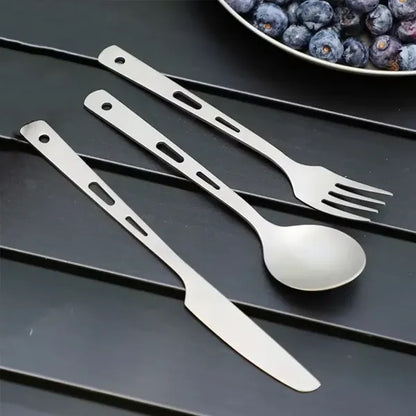 4-piece Titanium Cutlery Set