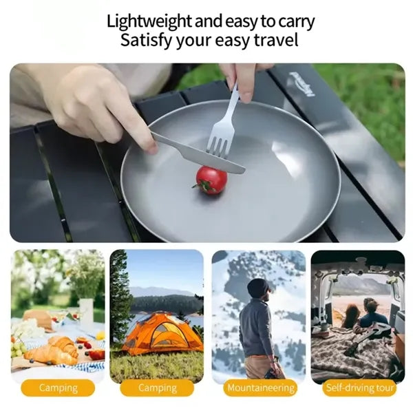 4-piece Titanium Cutlery Set