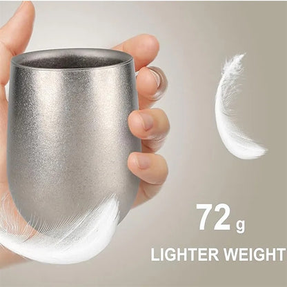 8 Oz Double-Walled Titanium Tumbler