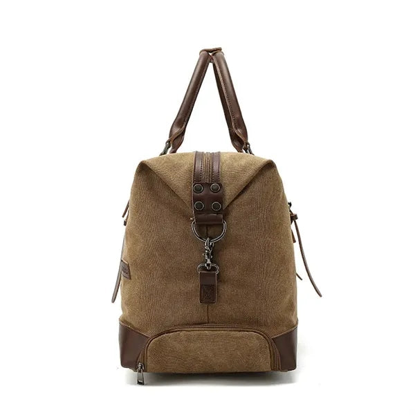 Canvas Duffel Weekend Bag with Wheels