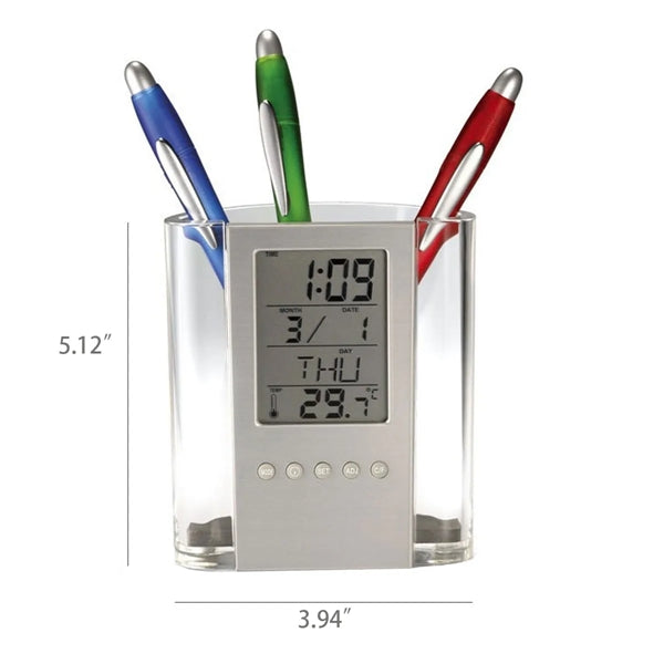 Electronic Calendar Pen Holder Office Supplies Organizer