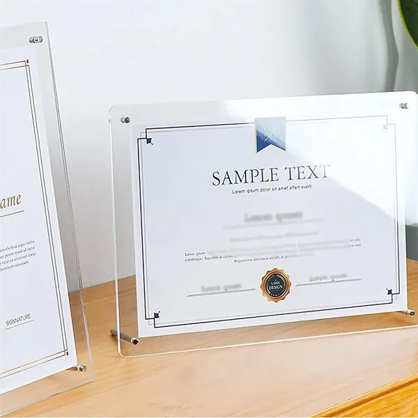 Acrylic  Transparent Photo Frame