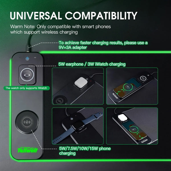 Magnetic Gaming Wireless Charging Mouse Pad