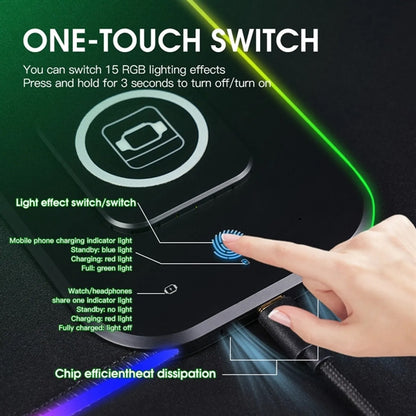 Magnetic Gaming Wireless Charging Mouse Pad