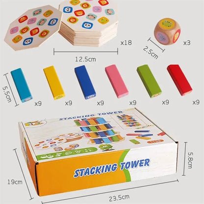 Blocks Wooden Stacking Domino Game