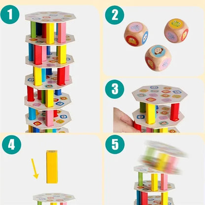 Blocks Wooden Stacking Domino Game