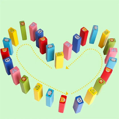 Blocks Wooden Stacking Domino Game