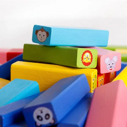 Blocks Wooden Stacking Domino Game