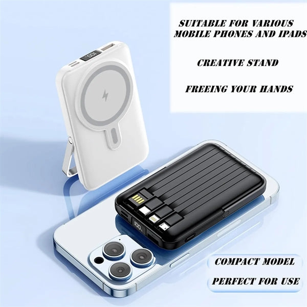 LED Display 10000 mAh Magnetic Power Bank