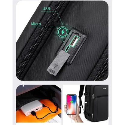 Business Anti Theft Backpack With Usb Charging Port