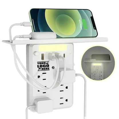 6-Outlet Extender Socket With 4 Usb Ports