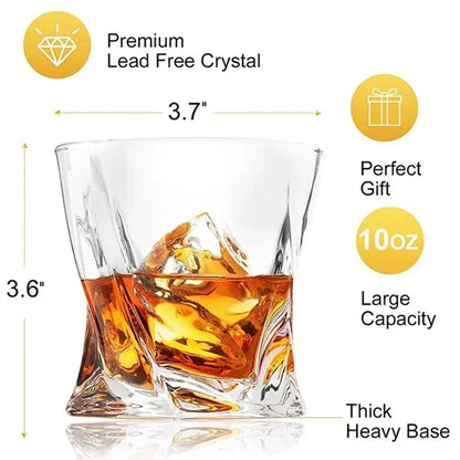 Crystal Whiskey Wine Glasses 10Oz