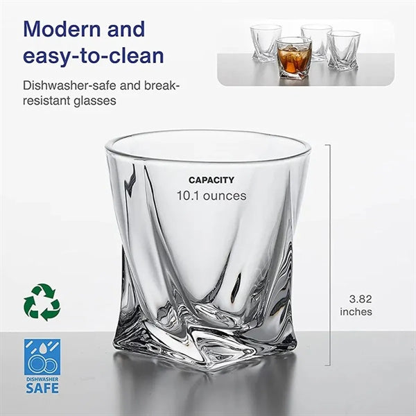 Crystal Whiskey Wine Glasses 10Oz