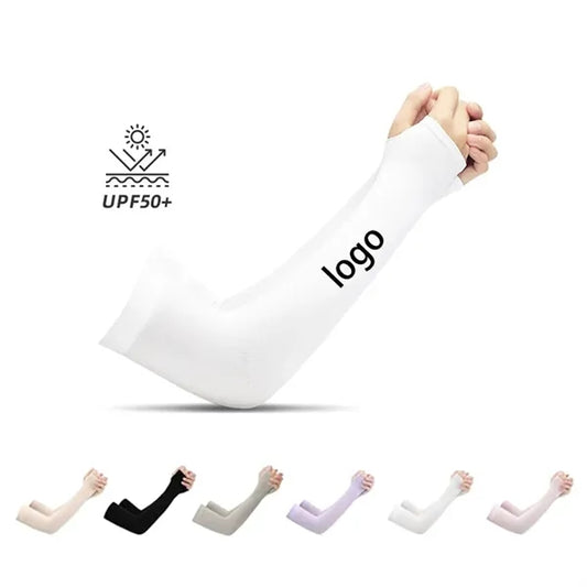 Unisex Sport Arm UV Protect Anti-slip Ice silk Sleeves