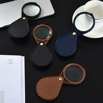 Portable Folding Pocket 10X Magnifying Glass For Reading