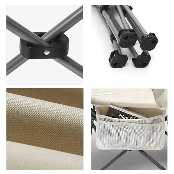 Portable Folding Reclining Camping Chair with Carry Bag