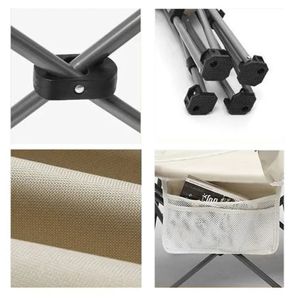 Portable Folding Reclining Camping Chair with Carry Bag