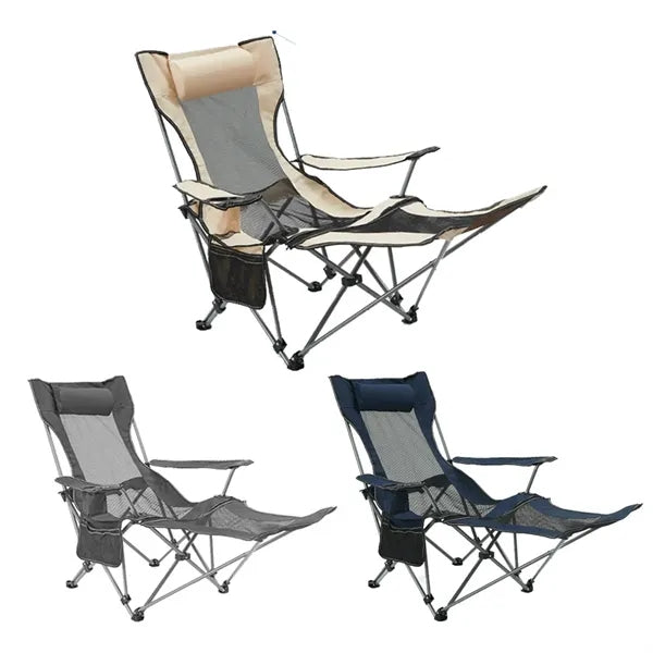 Portable Folding Reclining Camping Chair with Carry Bag