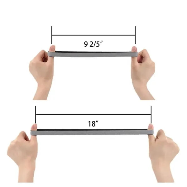Elastic Headband Running Sweat-Absorbing With Silicone Strip