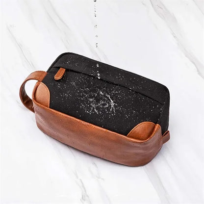Canvas Toiletry Bag With Hanging Dopp