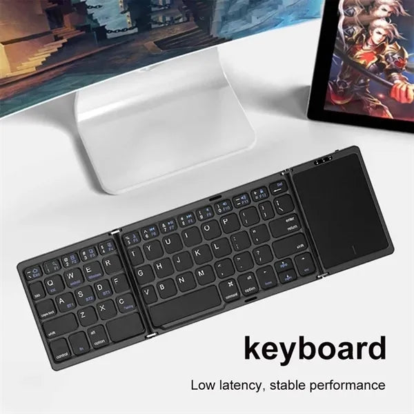 Mini Bluetooth Wireless Three Folding Keyboard