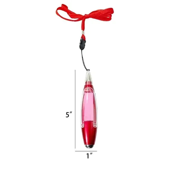 Hanging Rope Sticky Note Paper Ballpoint Pen With LED Light