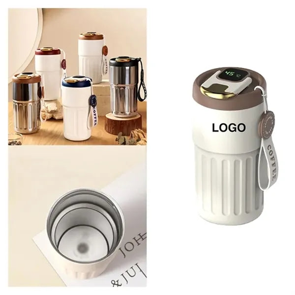 13OZ Intelligent Temperature Measurement Rope Insulation Cup