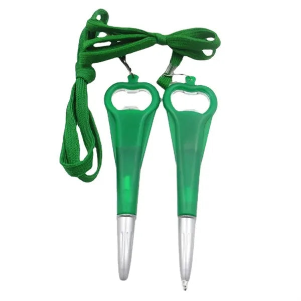 Hanging Rope Ballpoint Pen With Bottle Opener