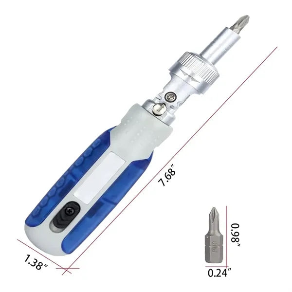 14-in-1 Portable Home Magnetic Ratchet Screwdriver Set