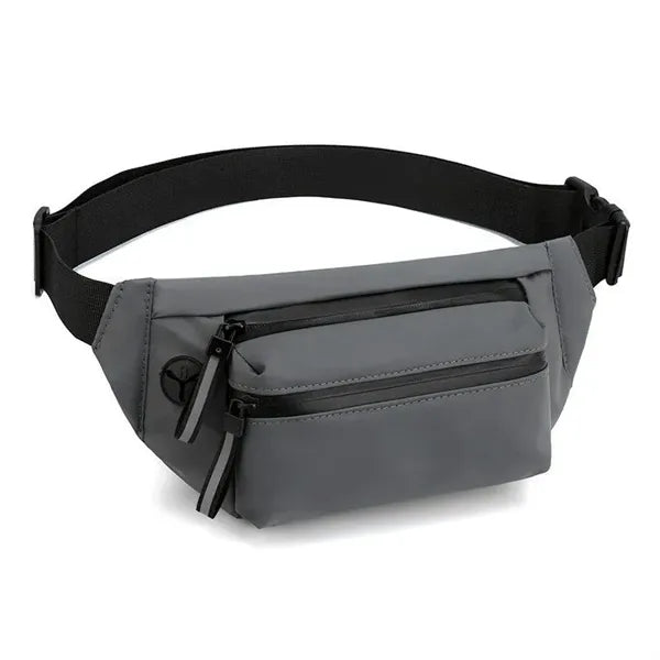 Men Mini Sling Waist Bag With Earphone Hole