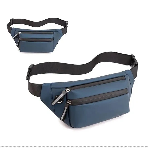 Men Mini Sling Waist Bag With Earphone Hole