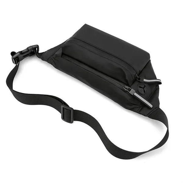 Men Mini Sling Waist Bag With Earphone Hole